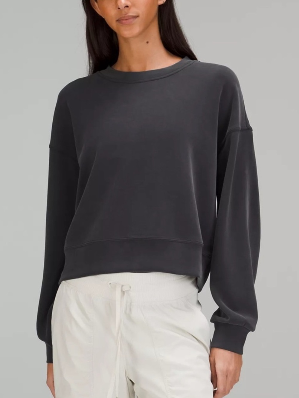 lululemon athletica Oversized Crewneck Sweatshirt — Charcoal Gray